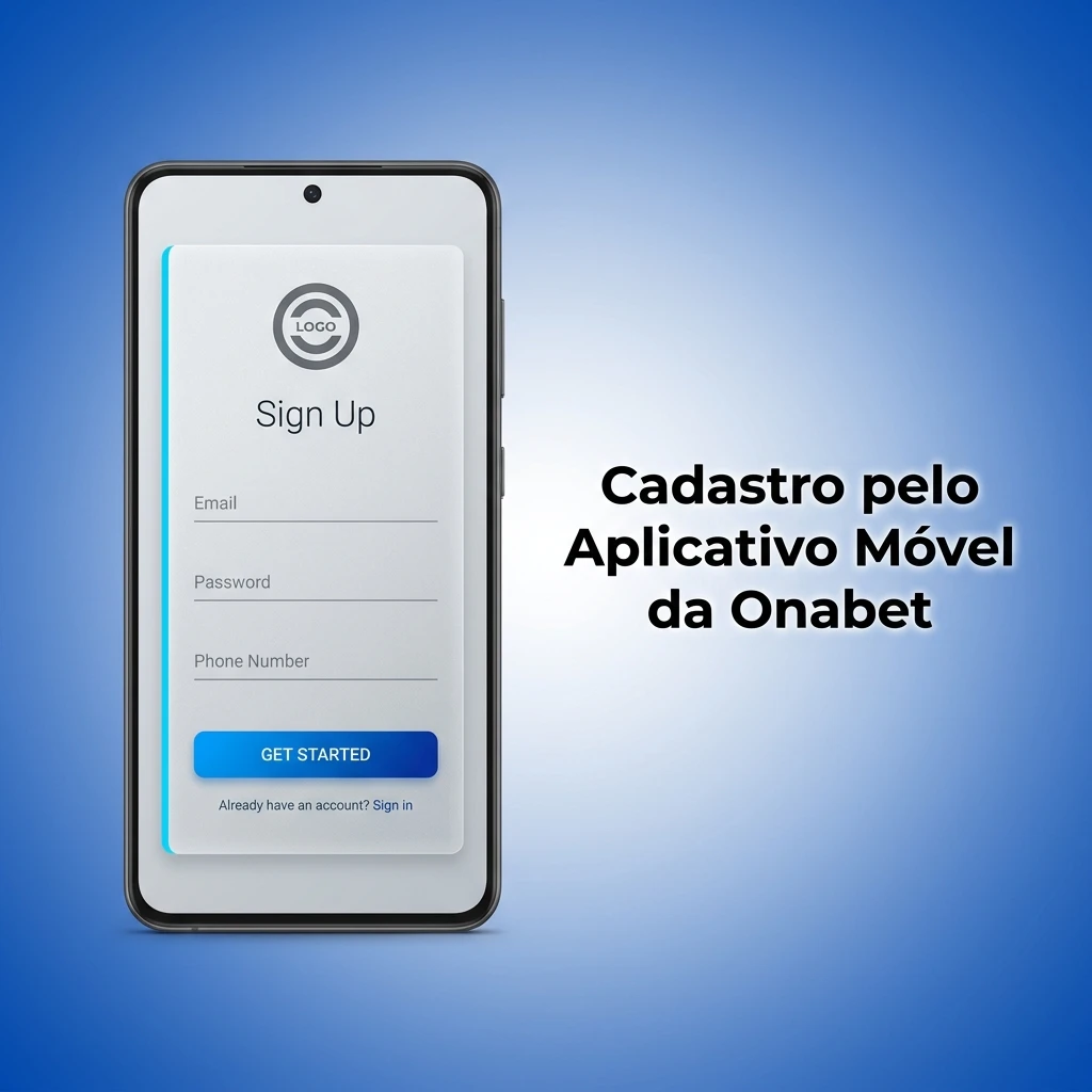 Cadastro na Onabet pelo aplicativo móvel com etapas simples de instalação e criação de conta no Android ou iOS