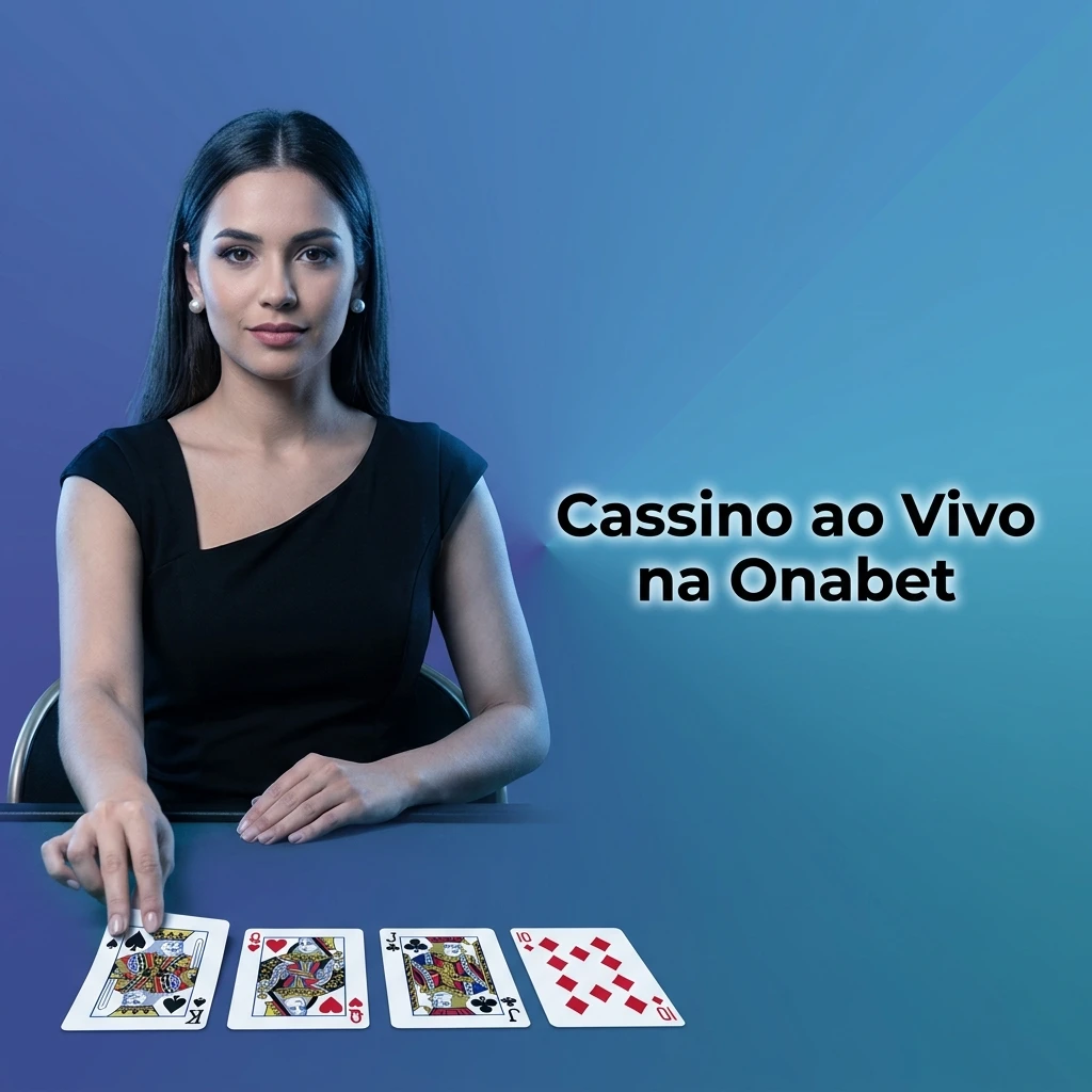 Cassino ao vivo da Onabet com crupiês profissionais em mesas de roleta, blackjack, baccarat e poker em HD