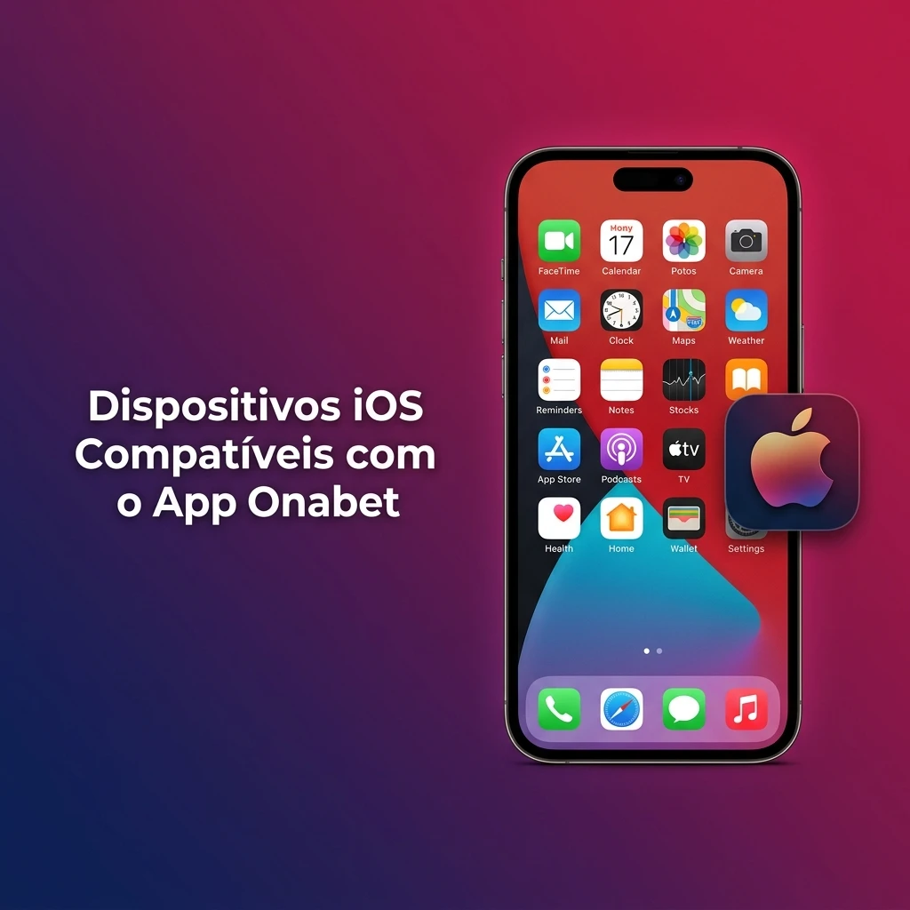 Lista de dispositivos iOS compatíveis com o app Onabet, incluindo iPhones, iPads e iPod Touch suportados