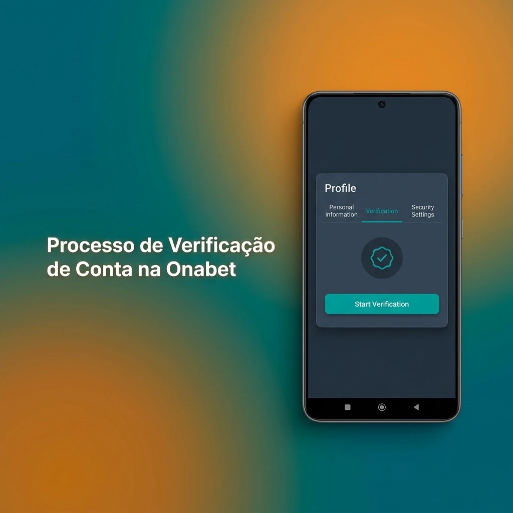 Processo de verificação de conta na Onabet com etapas de identidade, endereço e pagamento para jogadores brasileiros.